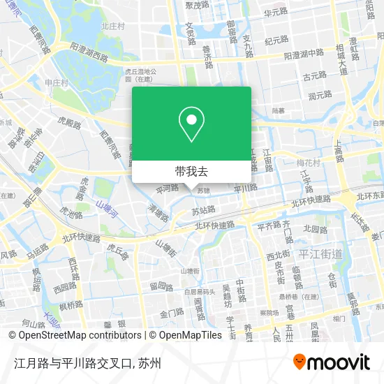 江月路与平川路交叉口地图