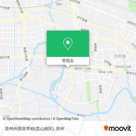 苏州外国语学校(昆山校区)地图