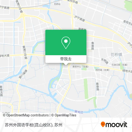 苏州外国语学校(昆山校区)地图