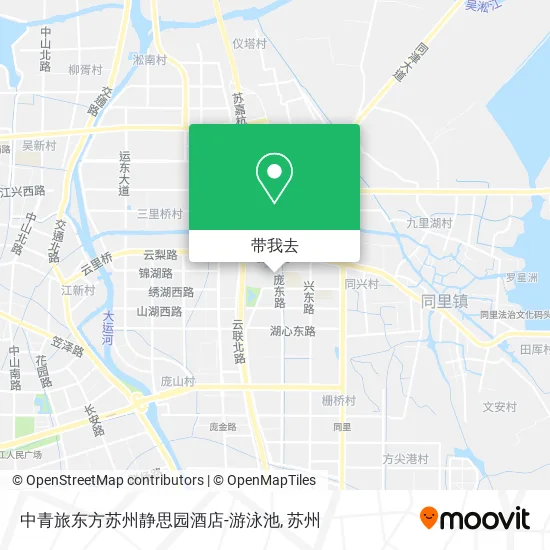 中青旅东方苏州静思园酒店-游泳池地图