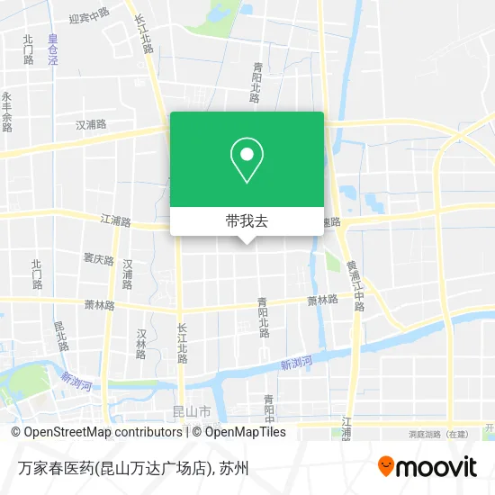 万家春医药(昆山万达广场店)地图