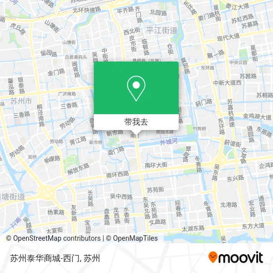 苏州泰华商城-西门地图