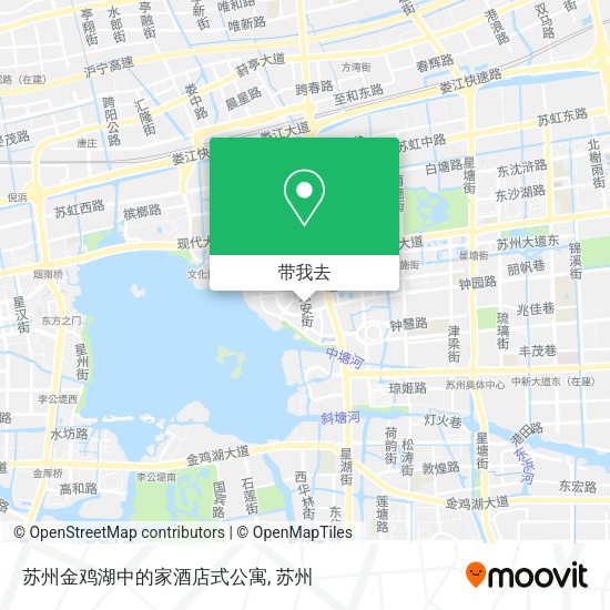 苏州金鸡湖中的家酒店式公寓地图