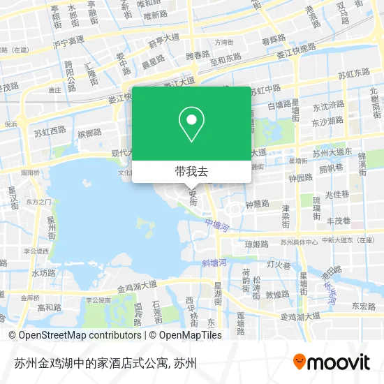 苏州金鸡湖中的家酒店式公寓地图