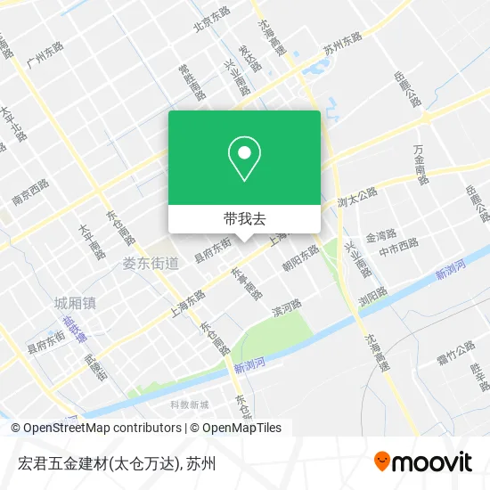 宏君五金建材(太仓万达)地图