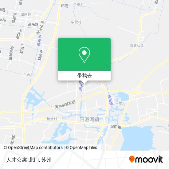 人才公寓-北门地图