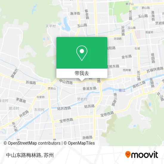 中山东路梅林路地图