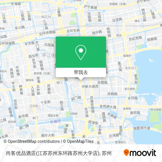 尚客优品酒店(江苏苏州东环路苏州大学店)地图