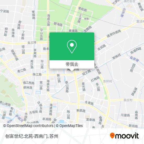 创富世纪.北苑-西南门地图