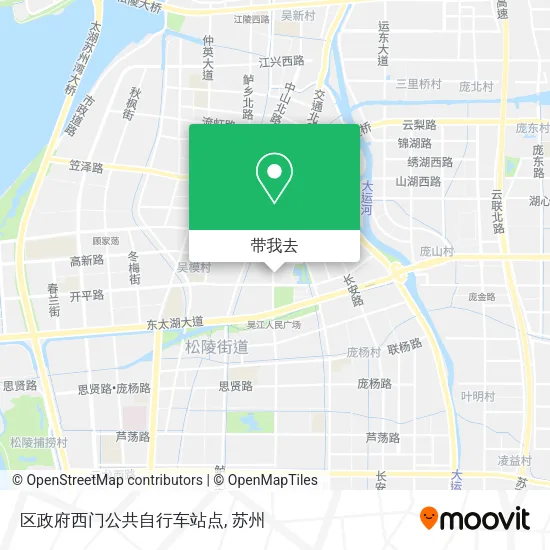 区政府西门公共自行车站点地图