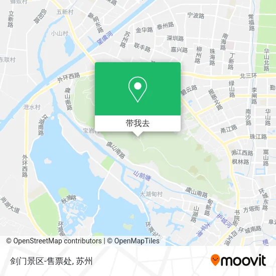 剑门景区-售票处地图