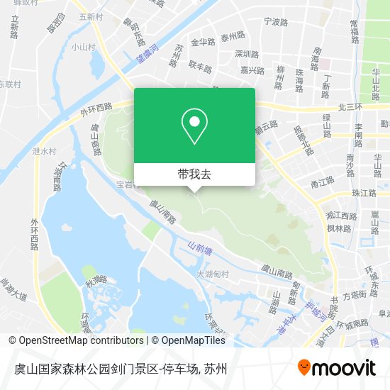 虞山国家森林公园剑门景区-停车场地图