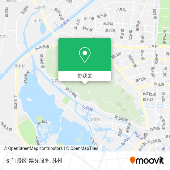 剑门景区-票务服务地图