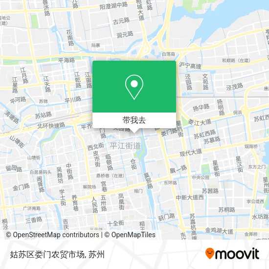 姑苏区娄门农贸市场地图