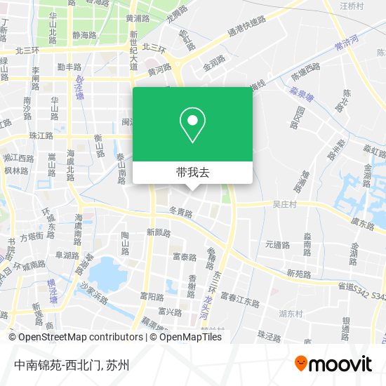 中南锦苑-西北门地图