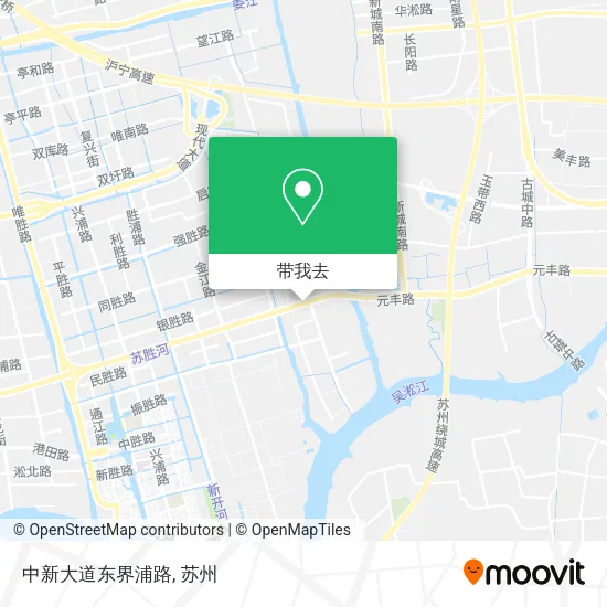 中新大道东界浦路地图