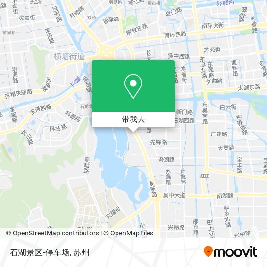 石湖景区-停车场地图