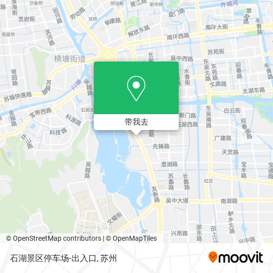 石湖景区停车场-出入口地图