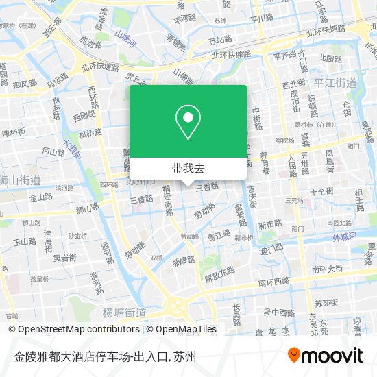 金陵雅都大酒店停车场-出入口地图