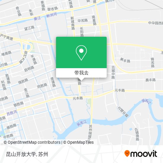 昆山开放大学地图