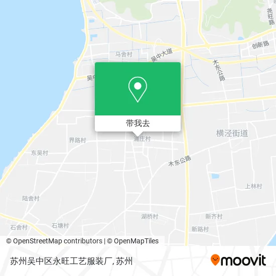苏州吴中区永旺工艺服装厂地图