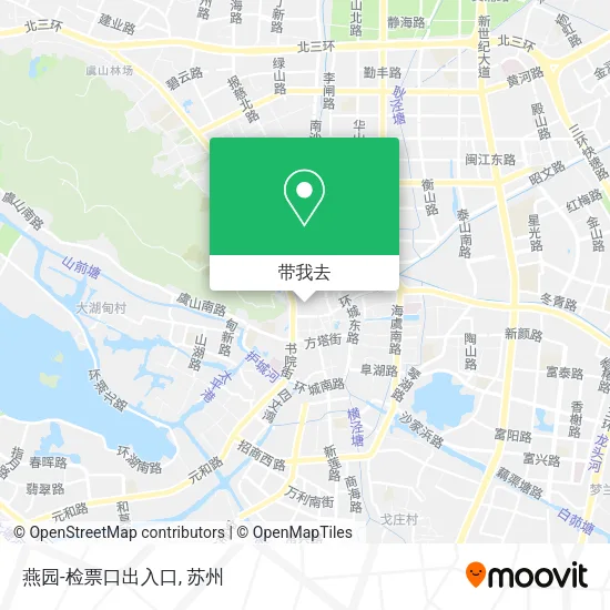 燕园-检票口出入口地图