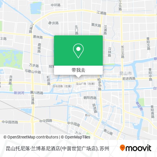 昆山托尼落·兰博基尼酒店(中茵世贸广场店)地图