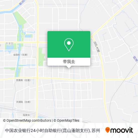 中国农业银行24小时自助银行(昆山蓬朗支行)地图