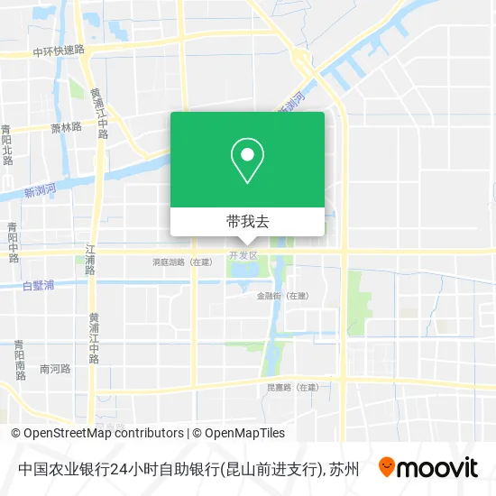 中国农业银行24小时自助银行(昆山前进支行)地图