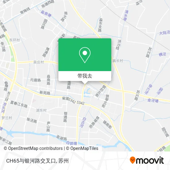 CH65与银河路交叉口地图