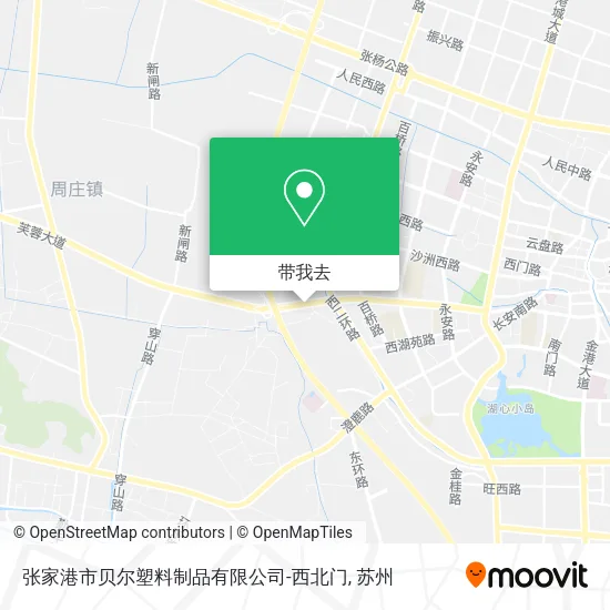 张家港市贝尔塑料制品有限公司-西北门地图