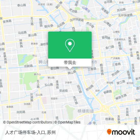 人才广场停车场-入口地图