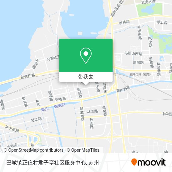 巴城镇正仪村君子亭社区服务中心地图