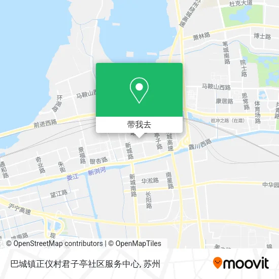 巴城镇正仪村君子亭社区服务中心地图