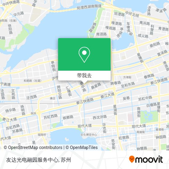 友达光电融园服务中心地图