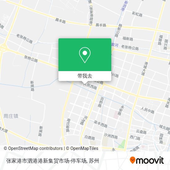 张家港市泗港港新集贸市场-停车场地图