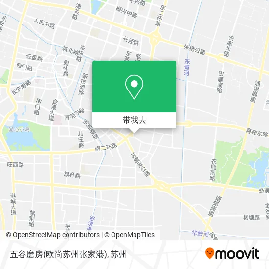 五谷磨房(欧尚苏州张家港)地图