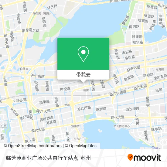 临芳苑商业广场公共自行车站点地图