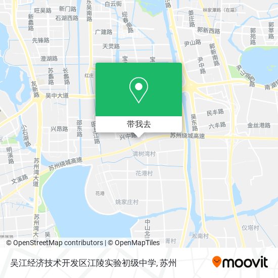 吴江经济技术开发区江陵实验初级中学地图