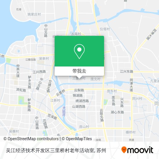 吴江经济技术开发区三里桥村老年活动室地图