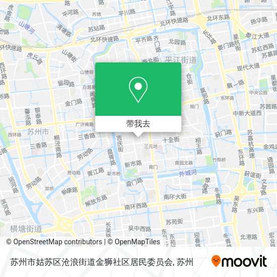 苏州市姑苏区沧浪街道金狮社区居民委员会地图