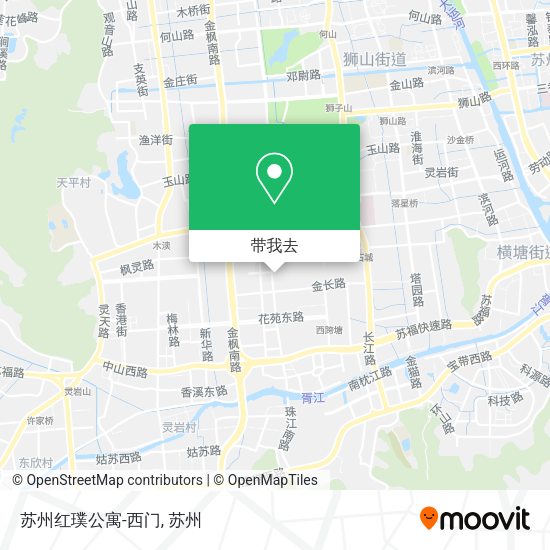 苏州红璞公寓-西门地图