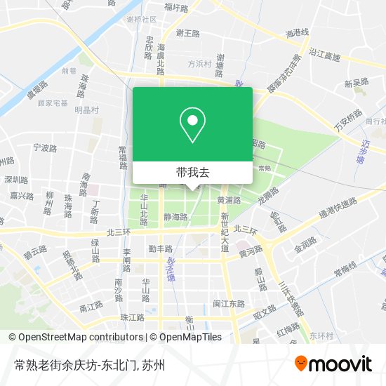 常熟老街余庆坊-东北门地图