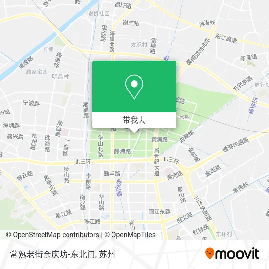 常熟老街余庆坊-东北门地图