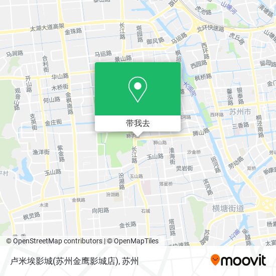 卢米埃影城(苏州金鹰影城店)地图