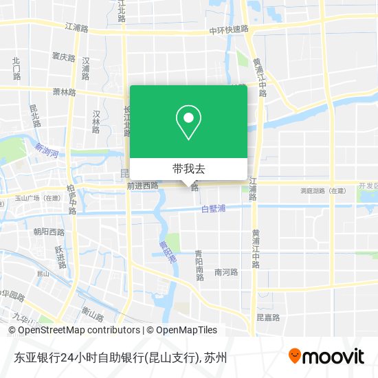 东亚银行24小时自助银行(昆山支行)地图