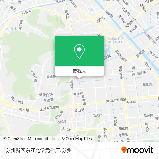苏州新区东亚光学元件厂地图