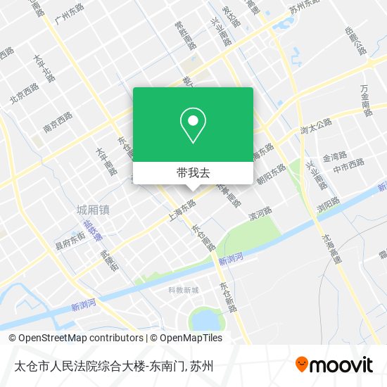 太仓市人民法院综合大楼-东南门地图