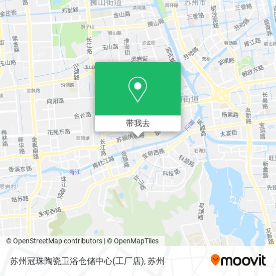 苏州冠珠陶瓷卫浴仓储中心(工厂店)地图