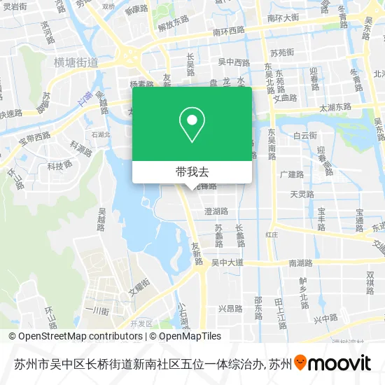 苏州市吴中区长桥街道新南社区五位一体综治办地图